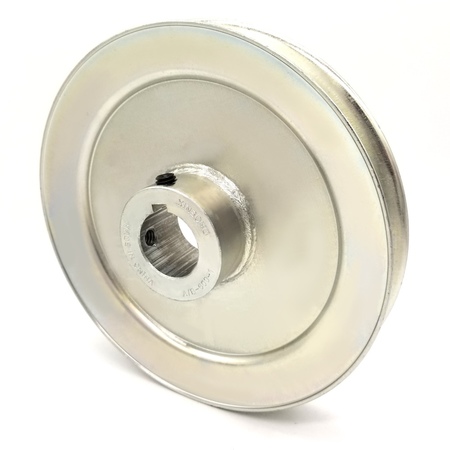 TERRE PRODUCTS V-Groove Drive Pulley - 6'' Dia. - 1'' Bore - Steel 260010